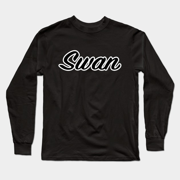 Swan Long Sleeve T-Shirt by lenn